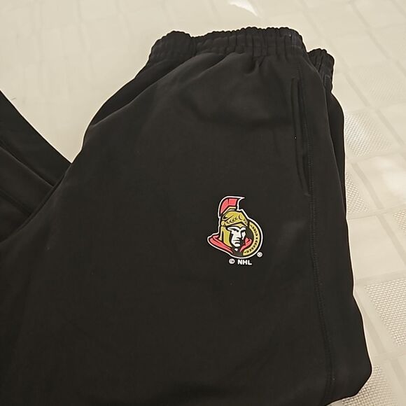NHL Men's Hockey Ottawa Senators Logo Sweatpants Small Black - Picture 11 of 16